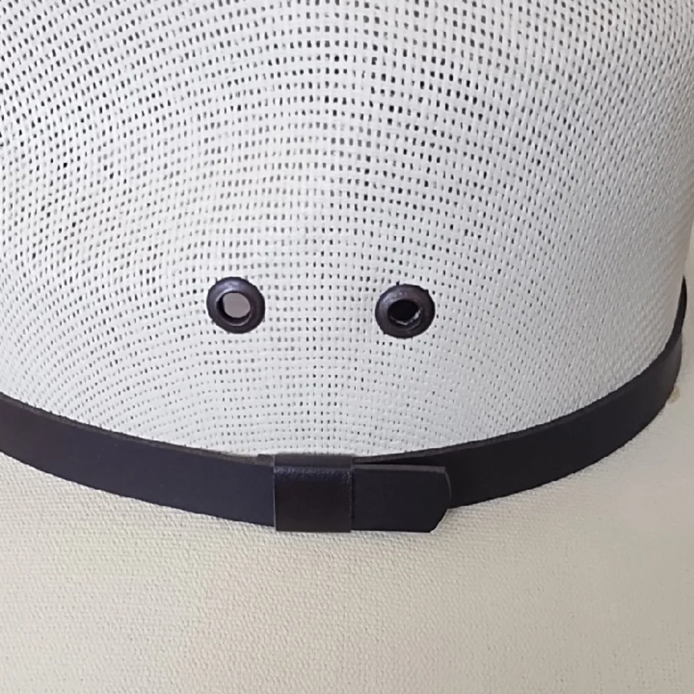 Stylish Cream Fedora Hat with Brown Band